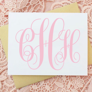 Traditional Monogram Personalized Stationery Set