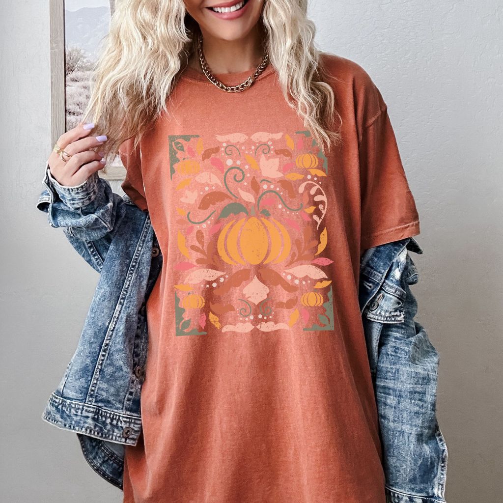 Fall Halloween Pumpkin Comfort Colors Graphic Tee