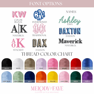 Personalized Embroidered Makeup Bag