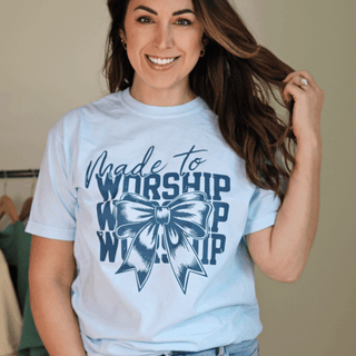 Made to Worship Christian Comfort Colors Tee