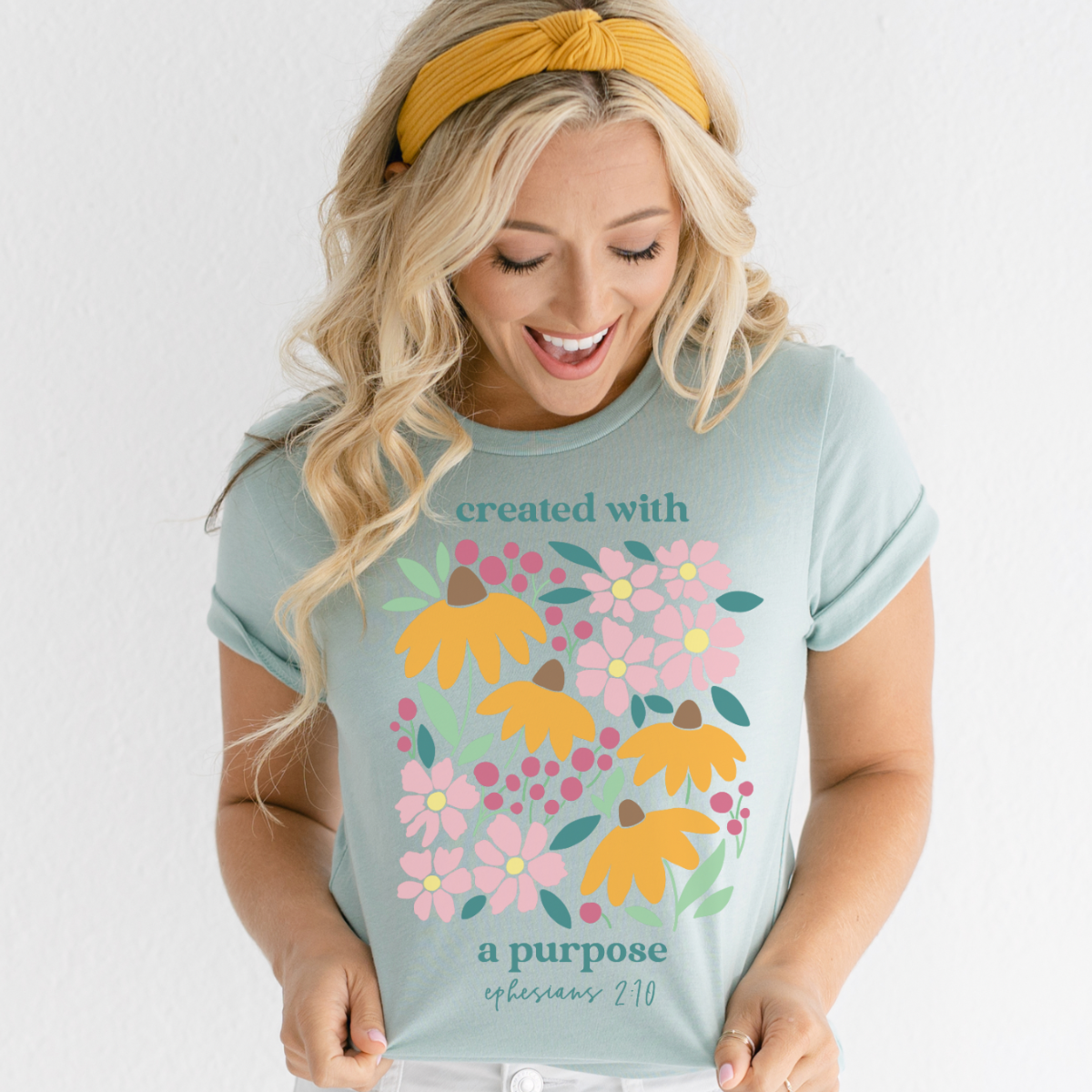 Christian Women&#39;s Graphic Tee Created With A Purpose