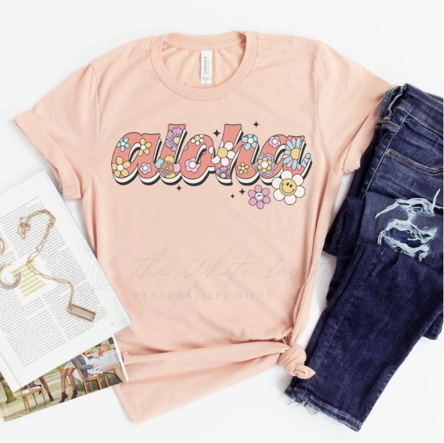 Aloha Summer Retro Style Women's Graphic Tees