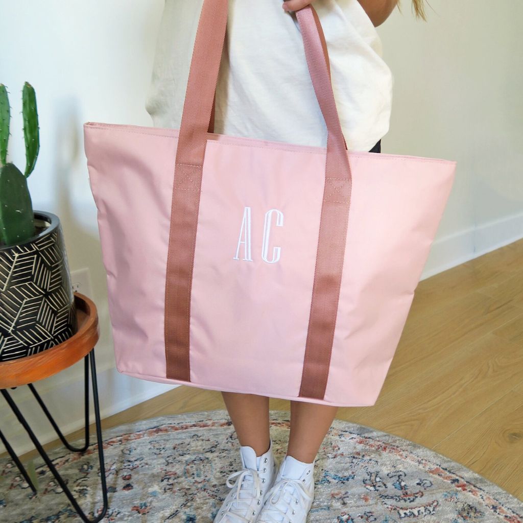 Embroidered Canvas Tote Bag, stylish and durable tote with personalized embroidery, perfect for everyday use, shopping, or as a thoughtful gift, available at Melody Faye.