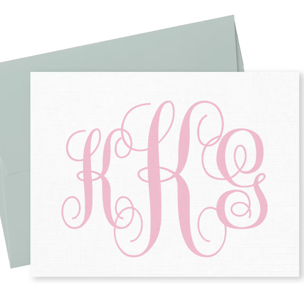 Traditional Monogram Personalized Stationery Set