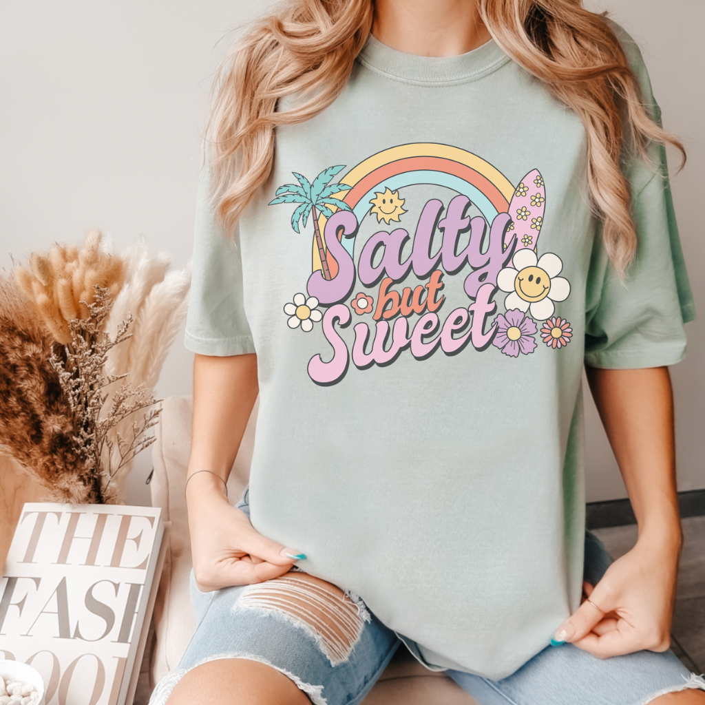 Salty But Sweet Retro Comfort Colors Tee