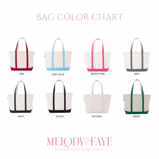 Shadow Text Monogram Tote Bag Personalized Canvas Tote