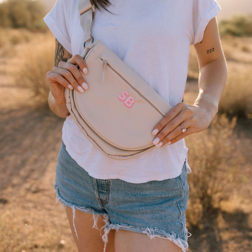 Custom Embroidered Nylon Crossbody Bag