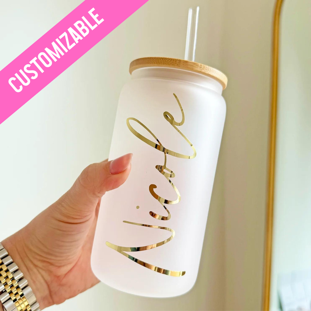 Customized Glass Tumbler