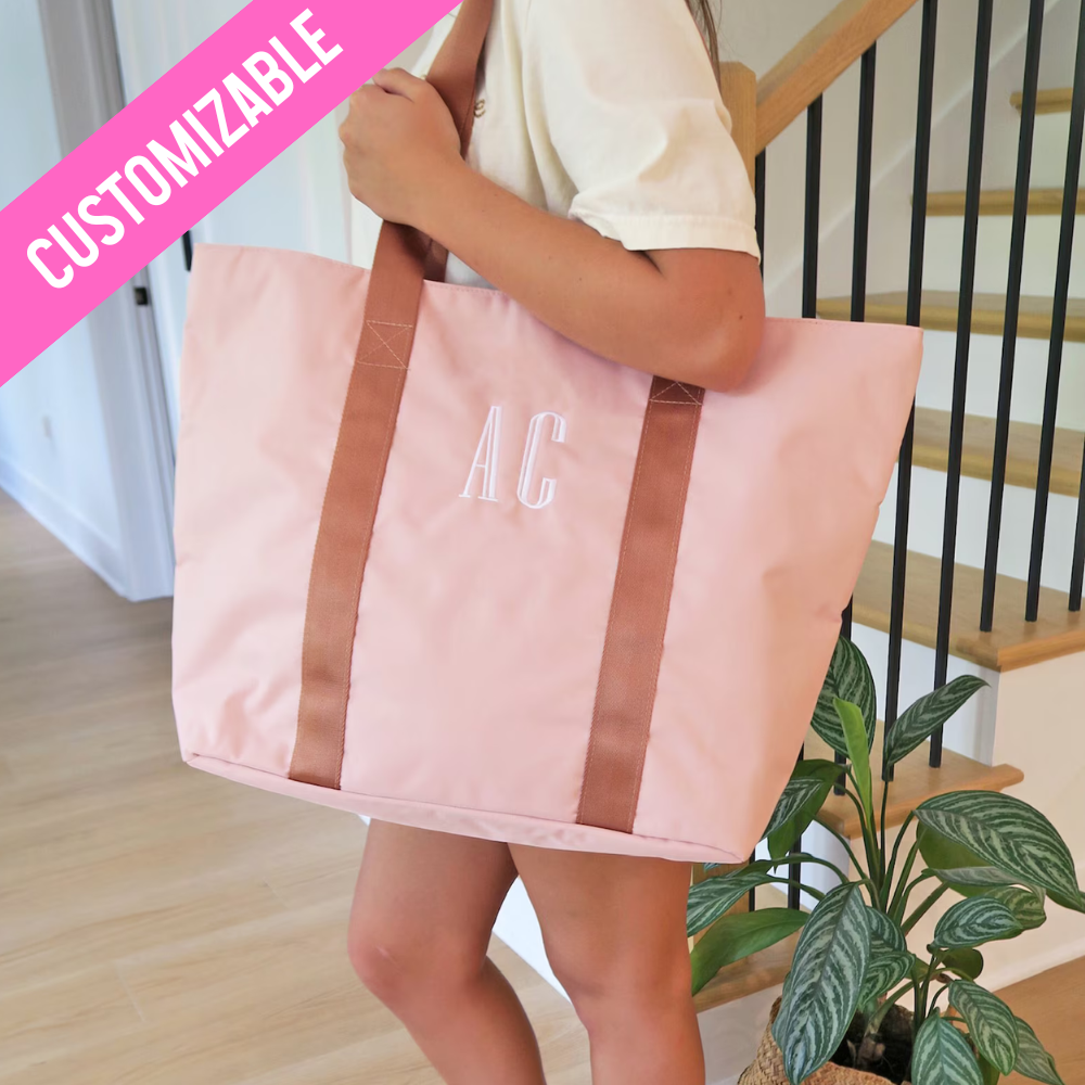 Embroidered Canvas Tote Bag, stylish and durable tote with personalized embroidery, perfect for everyday use, shopping, or as a thoughtful gift, available at Melody Faye.