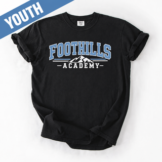 Youth Foothills Academy Collegiate Mountain Comfort Colors Tee