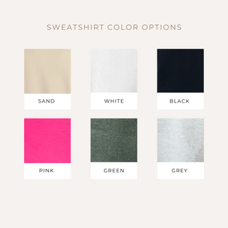 Cursive Collar Mrs. Sweatshirt