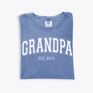 Custom Dad or Grandpa Year Shirt – Comfort Colors Graphic Tee