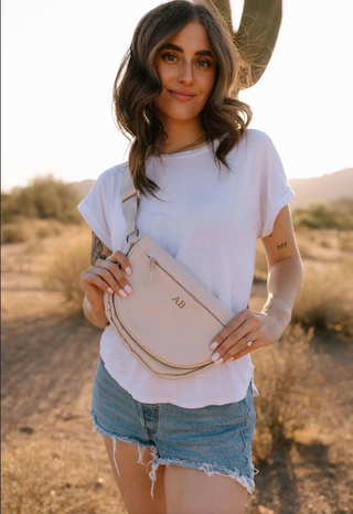 Custom Classic Style Embroidered Nylon Crossbody Bag