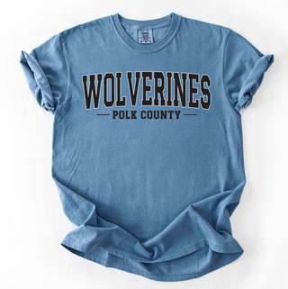 Polk County Wolverines Comfort Colors Graphic Tee