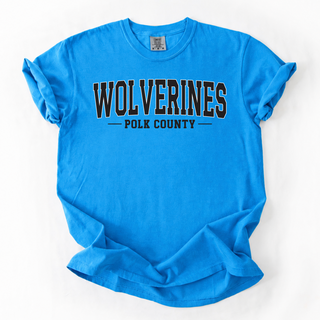 Polk County Wolverines Comfort Colors Graphic Tee