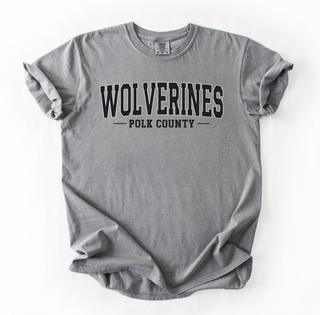 Polk County Wolverines Comfort Colors Graphic Tee