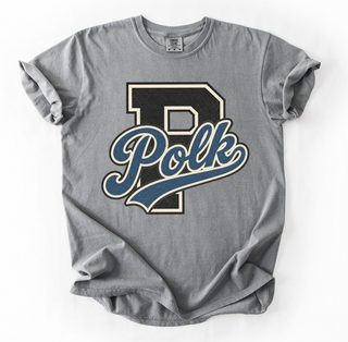 Polk County Varsity Letter Comfort Colors Graphic Tee