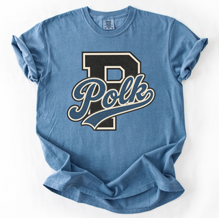 Polk County Varsity Letter Comfort Colors Graphic Tee