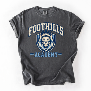 Foothills Academy Collegiate Lion Graphic Comfort Colors Tee