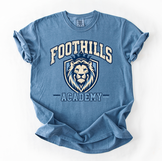 Foothills Academy Collegiate Lion Graphic Comfort Colors Tee