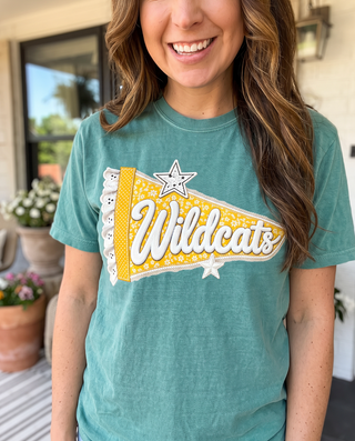 Custom Team School Pennant Game Day Comfort Colors Tee