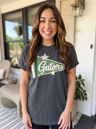 Custom Team School Pennant Game Day Comfort Colors Tee