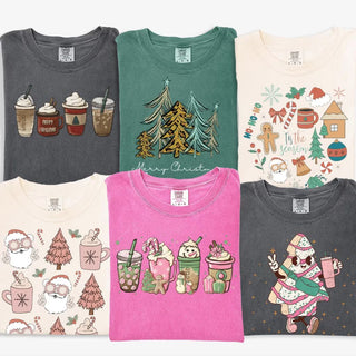 Women's Christmas Shirt Comfort Colors