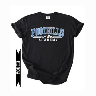 Youth Foothills Academy Collegiate Mountain Comfort Colors Tee