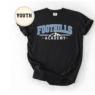 Youth Foothills Academy Collegiate Mountain Comfort Colors Tee