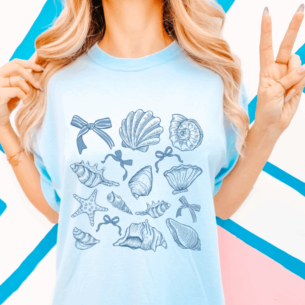 Seashells Comfort Colors Graphic Tee