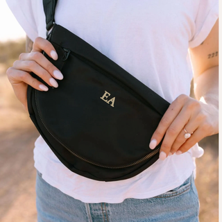 Custom Classic Style Embroidered Nylon Crossbody Bag