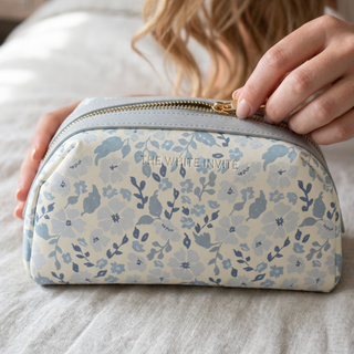 Large Floral Cosmetic Pouch Toiletry Bag Pouch Travel Makeup Bag