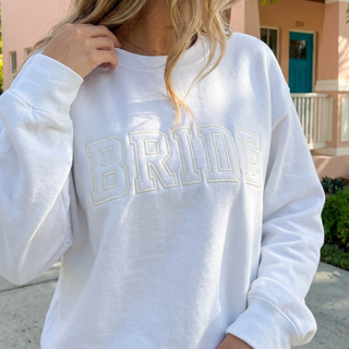 Bride Embroidered Crewneck Sweatshirt