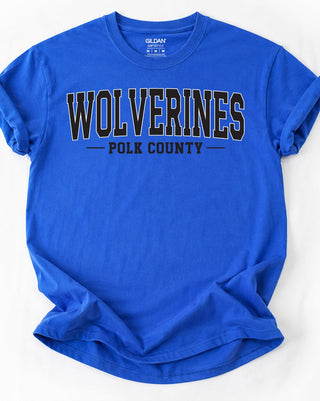 Polk County Wolverines School Spirit Gildan Softstyle T-shirt