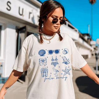 Feelin' Beachy Blue Comfort Colors Graphic Tee
