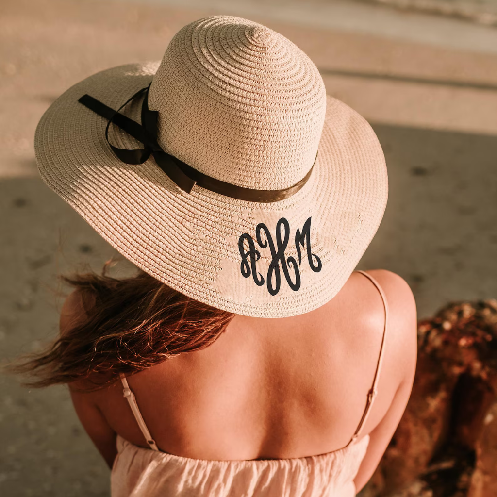 Embroidered Floppy Sun Hat for Women