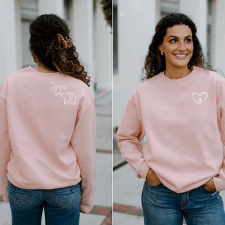 Jesus Has My Back Christian Sweatshirt