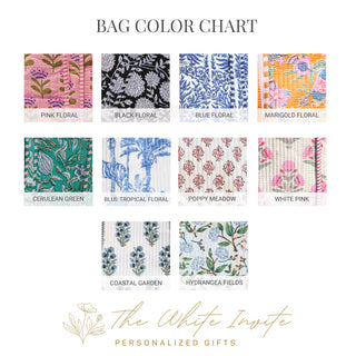 Embroidered Quilted Tote Bag