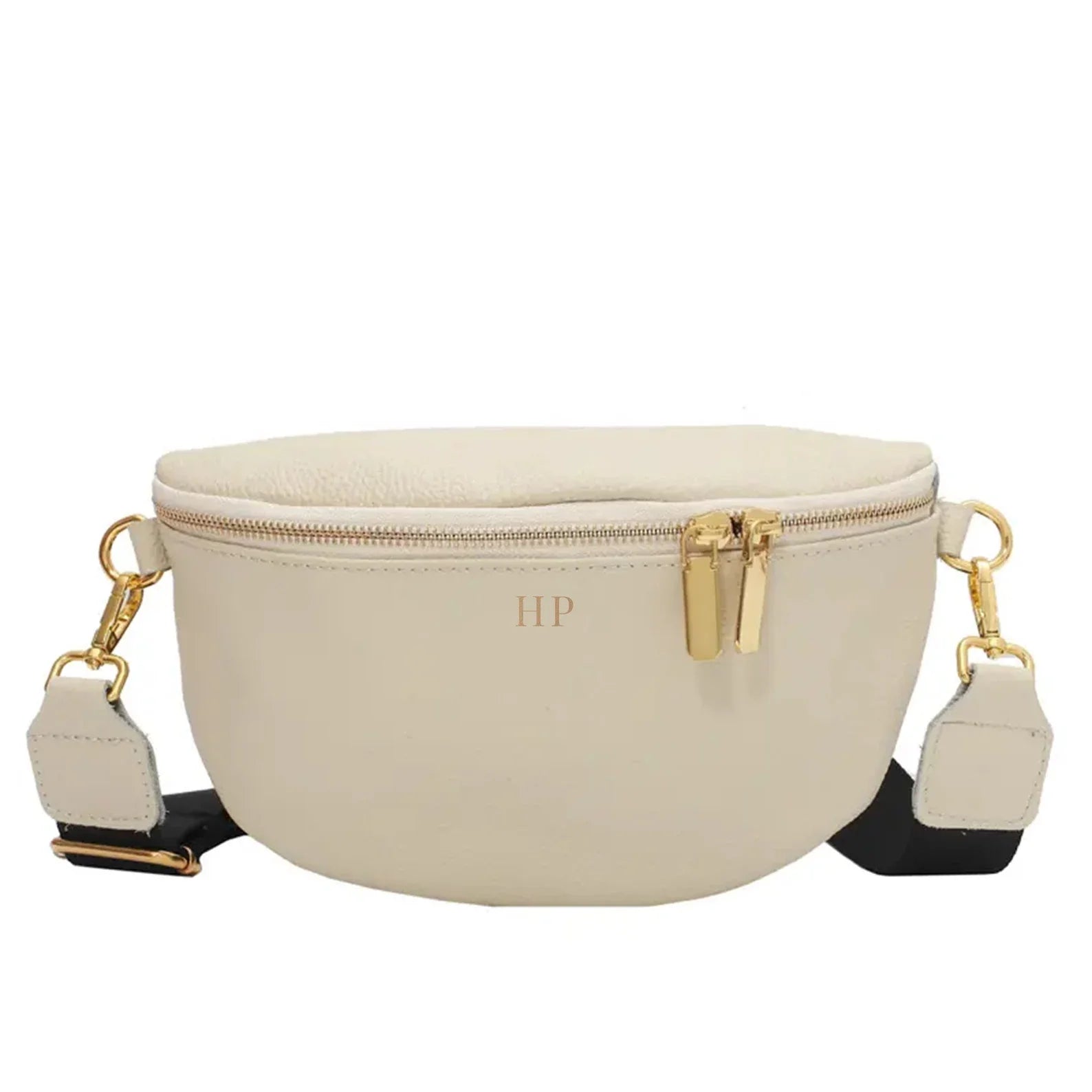 Ivory Leather Fanny Pack Crossbody Bags