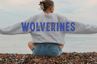Polk County Wolverines Team School Across Back Sweatshirt