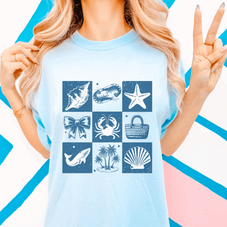 Coastal Icons Comfort Colors Graphic Tee