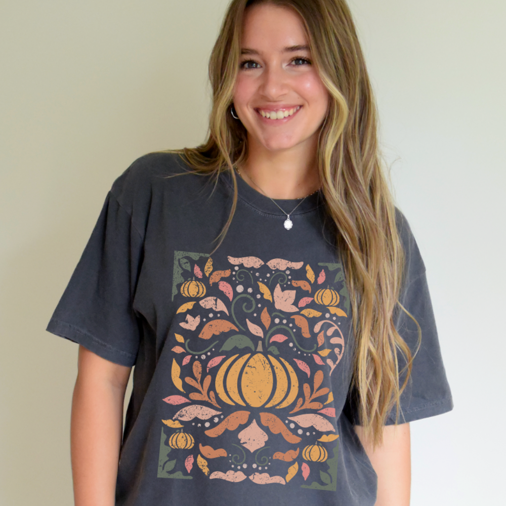 Fall Halloween Pumpkin Comfort Colors Graphic Tee