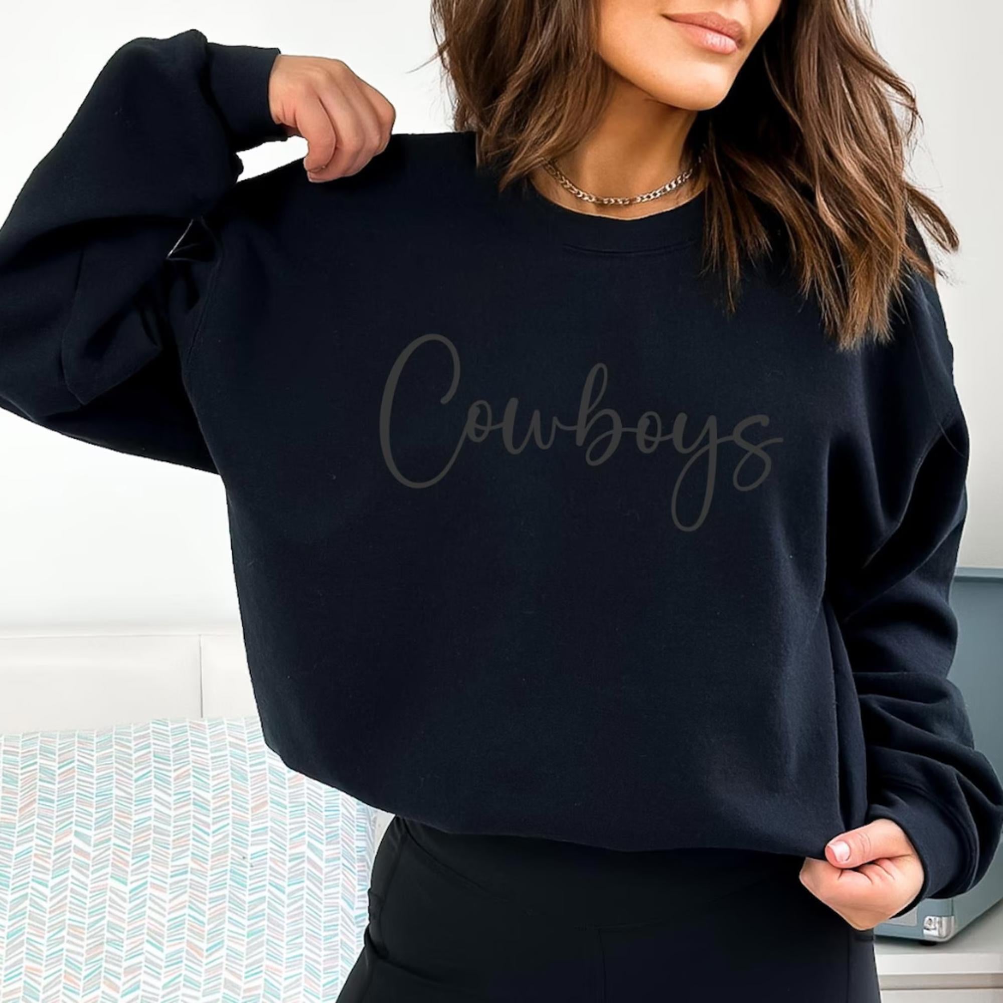 Custom Puff Script Style Sweatshirt