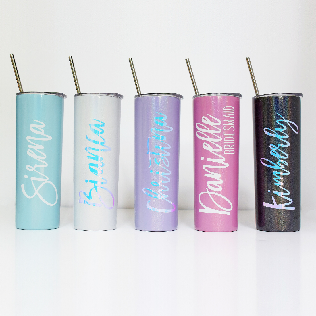 Personalized Glitter Tumbler