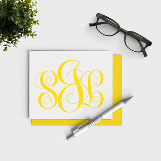 Traditional Monogram Personalized Stationery Set