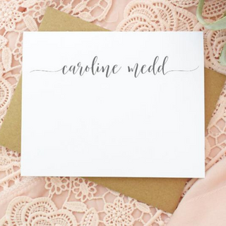Personalized Stationery Set - Personalized Note Cards - Calligraphy - Personalized Thank you note cards