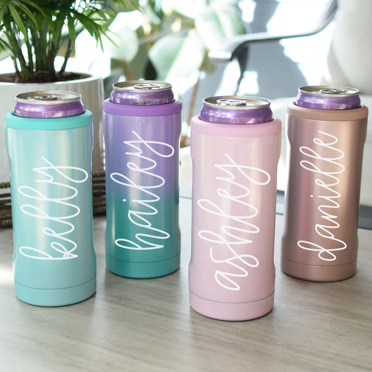 Personalized Skinny Can Coolers Melody Faye
