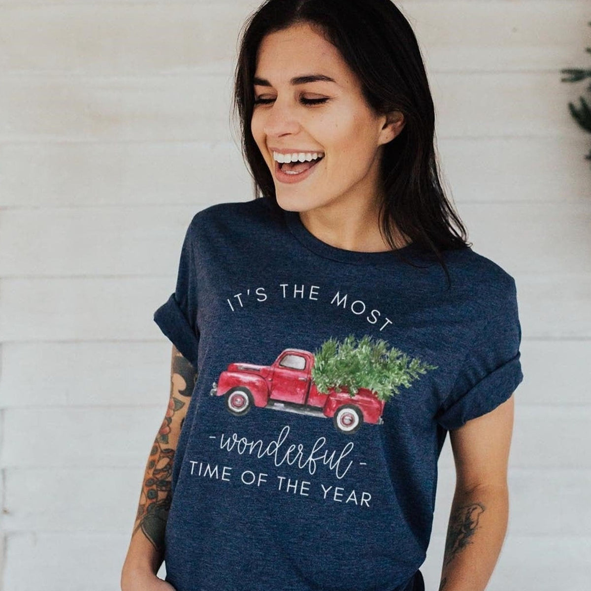 Christmas Truck It&#39;s the Most Wonderful Time of the Year - Women&#39;s Graphic Tee