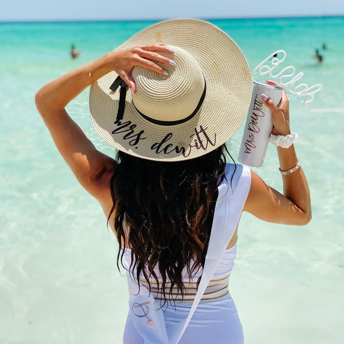 Custom Embroidered Floppy Beach Hats Melody Faye