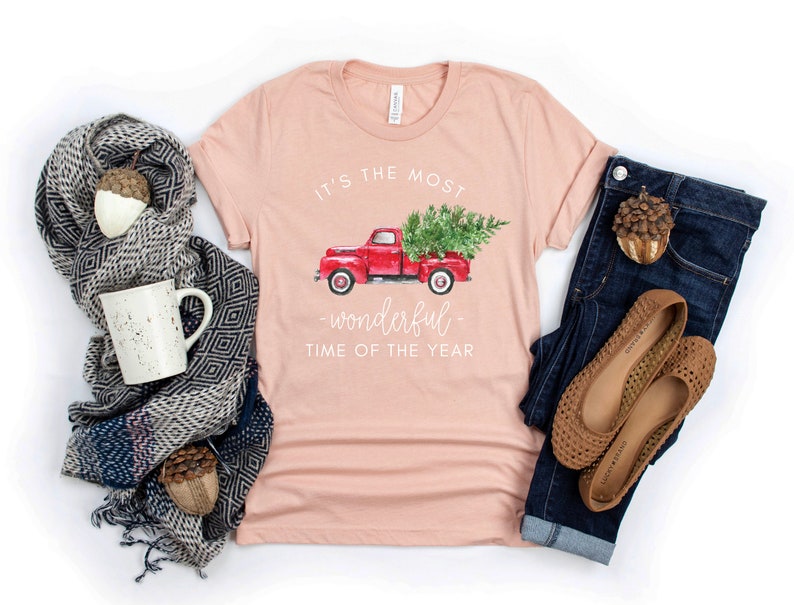 Christmas Truck It's the Most Wonderful Time of the Year - Women's Graphic Tee